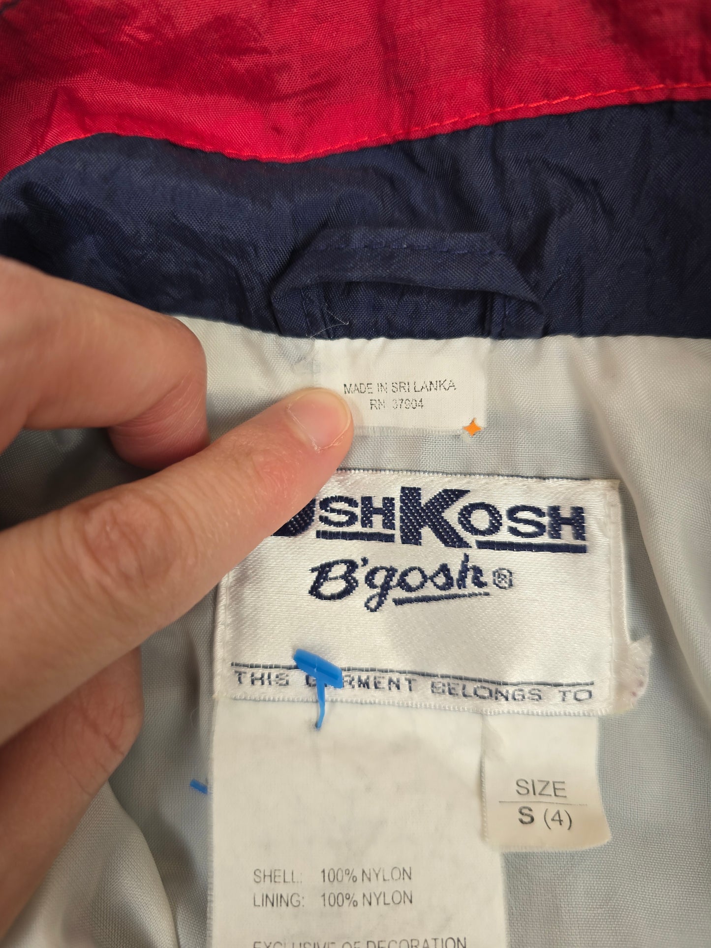 Vintage Oshkosh lightly lined windbreaker 4T