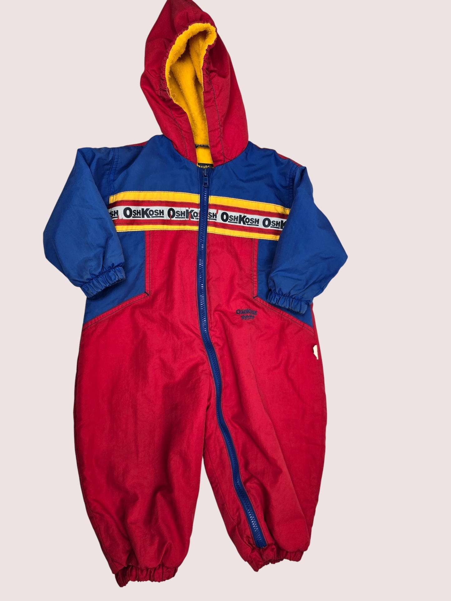 Vintage Oshkosh fleece lined snowsuit 18M