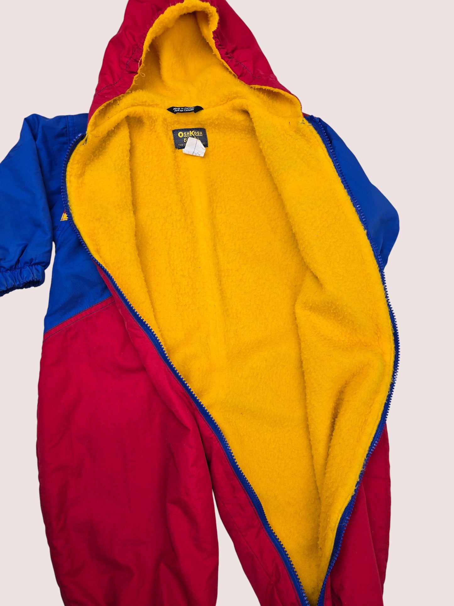 Vintage Oshkosh fleece lined snowsuit 18M