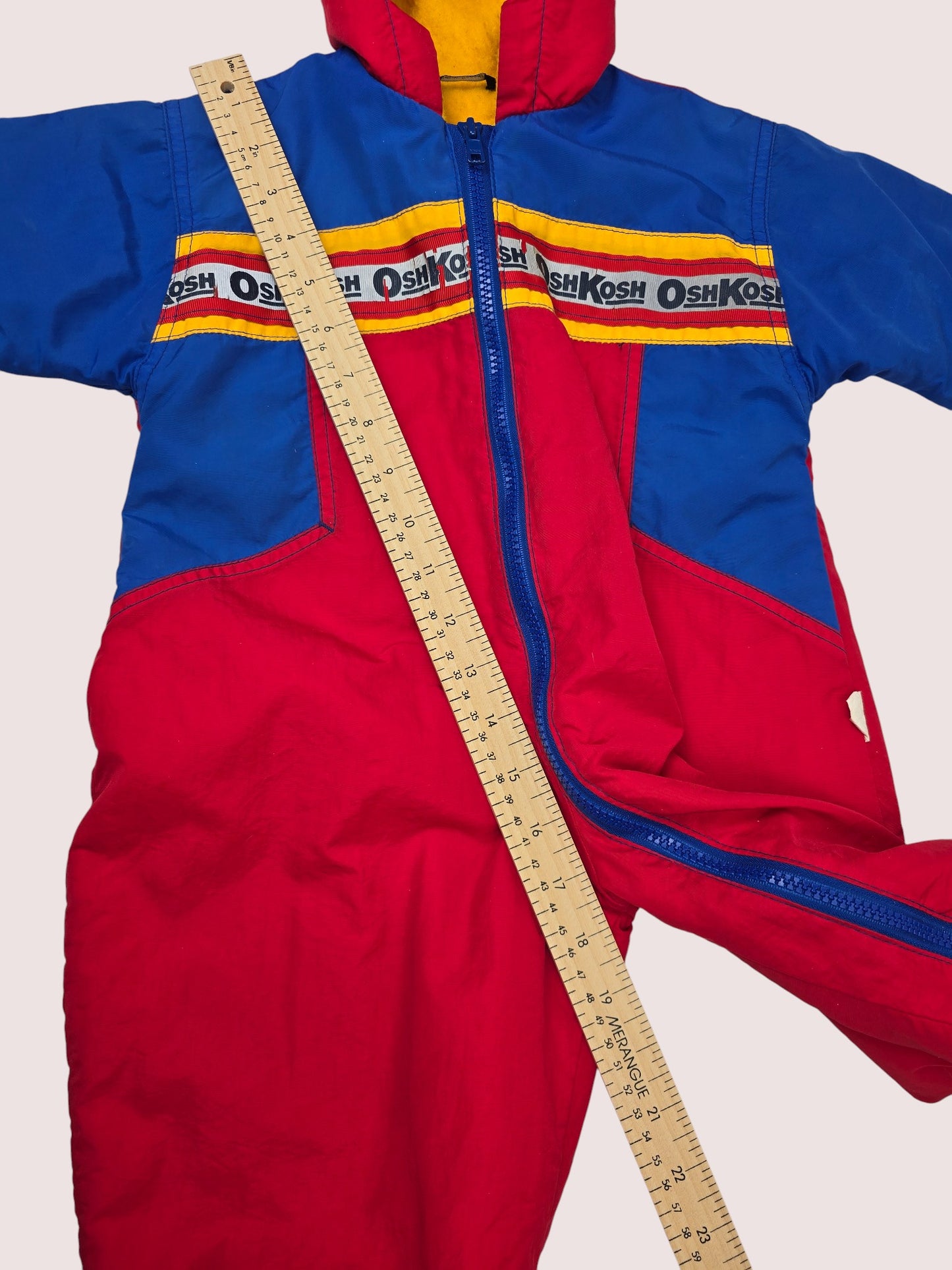 Vintage Oshkosh fleece lined snowsuit 18M