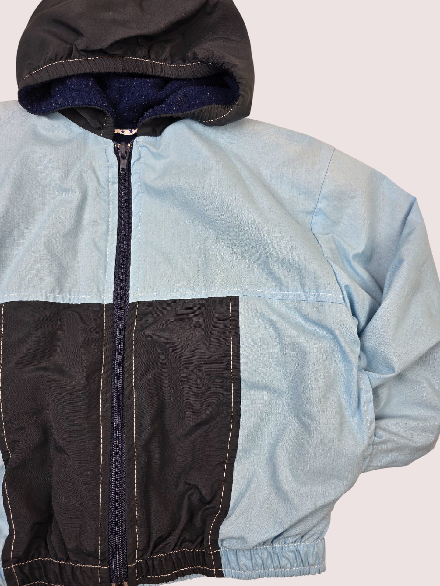 Vintage colourblock jacket fleece lined 3-4T