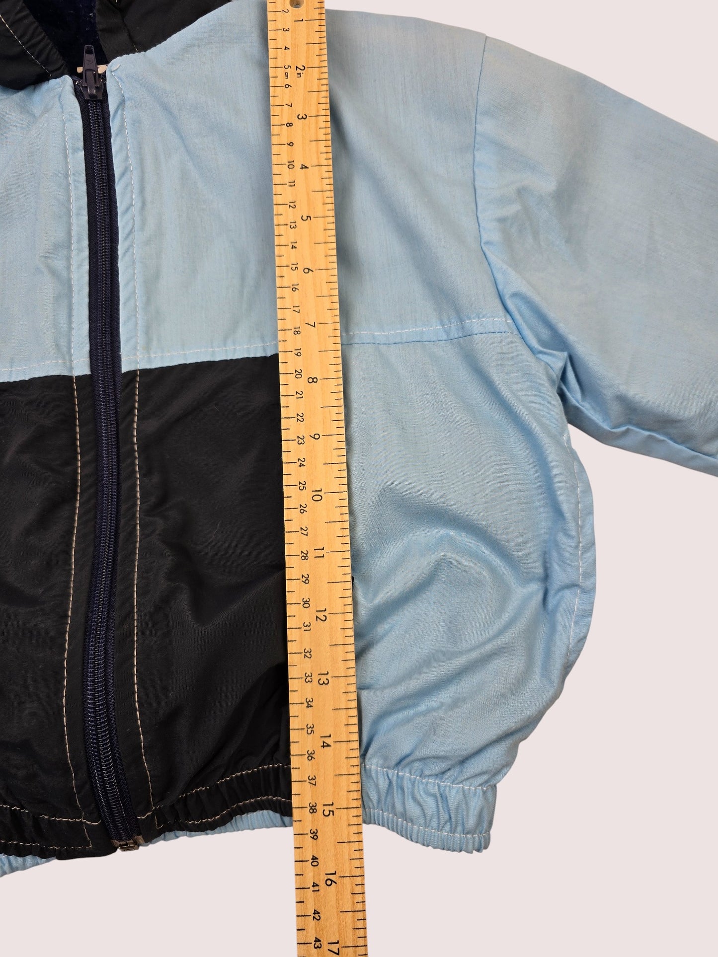 Vintage colourblock jacket fleece lined 3-4T