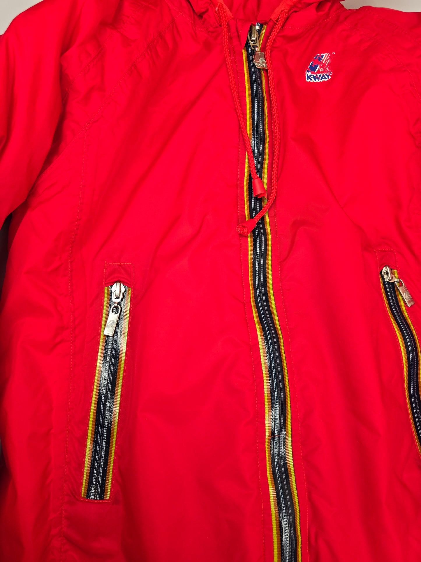 Vintage KWay lighweight long puffer coat/anorak 12Y