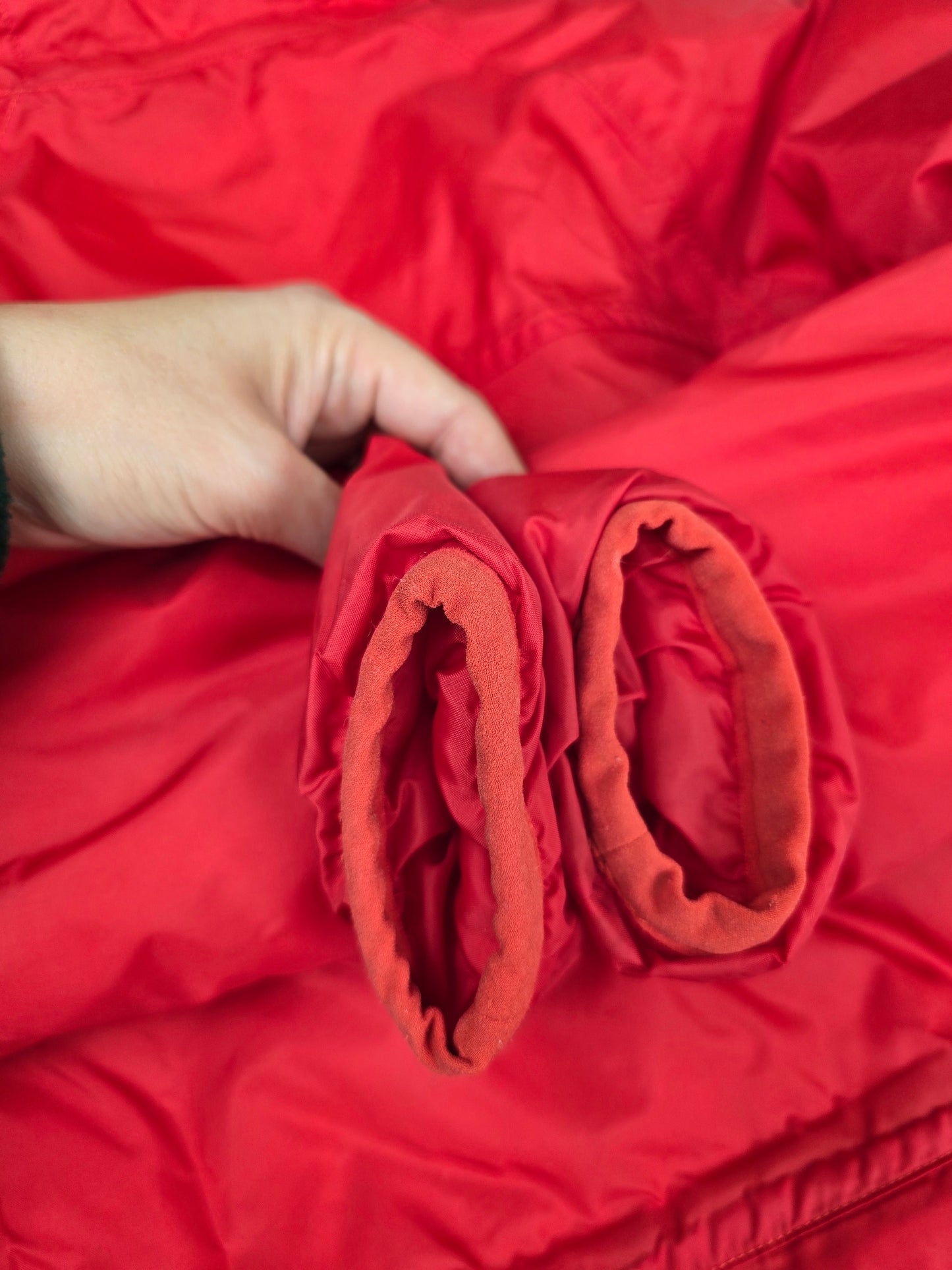 Vintage KWay lighweight long puffer coat/anorak 12Y