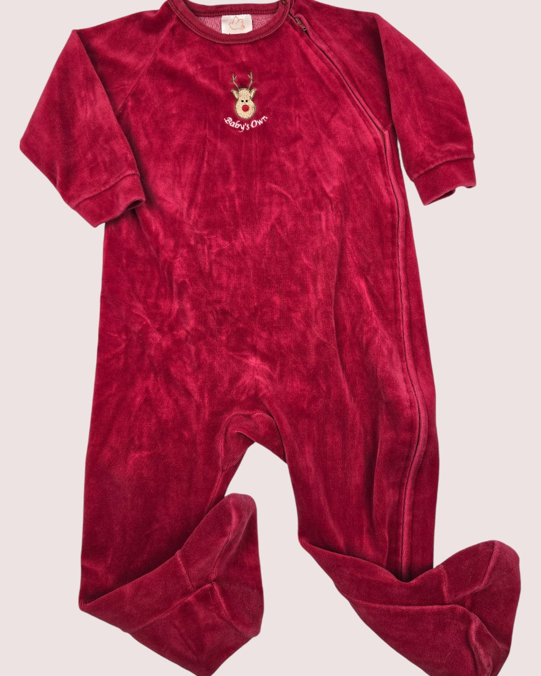Vintage baby's own velvet holiday sleeper 24m