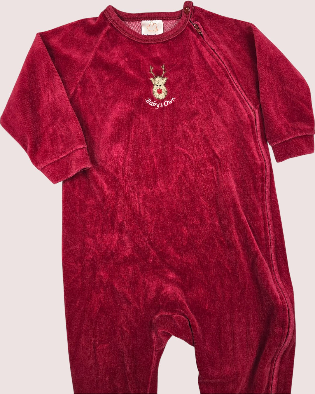 Vintage baby's own velvet holiday sleeper 24m
