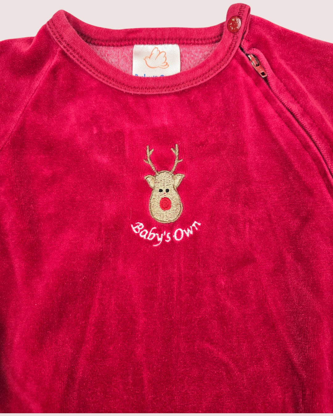 Vintage baby's own velvet holiday sleeper 24m