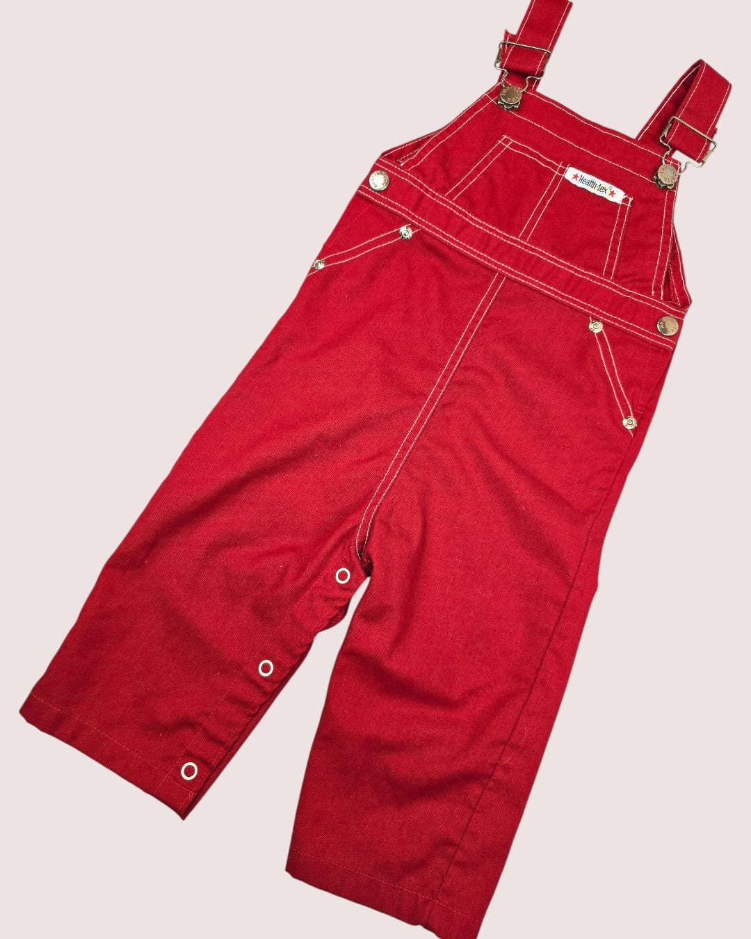 Vintage Health-Tex red overalls  24M