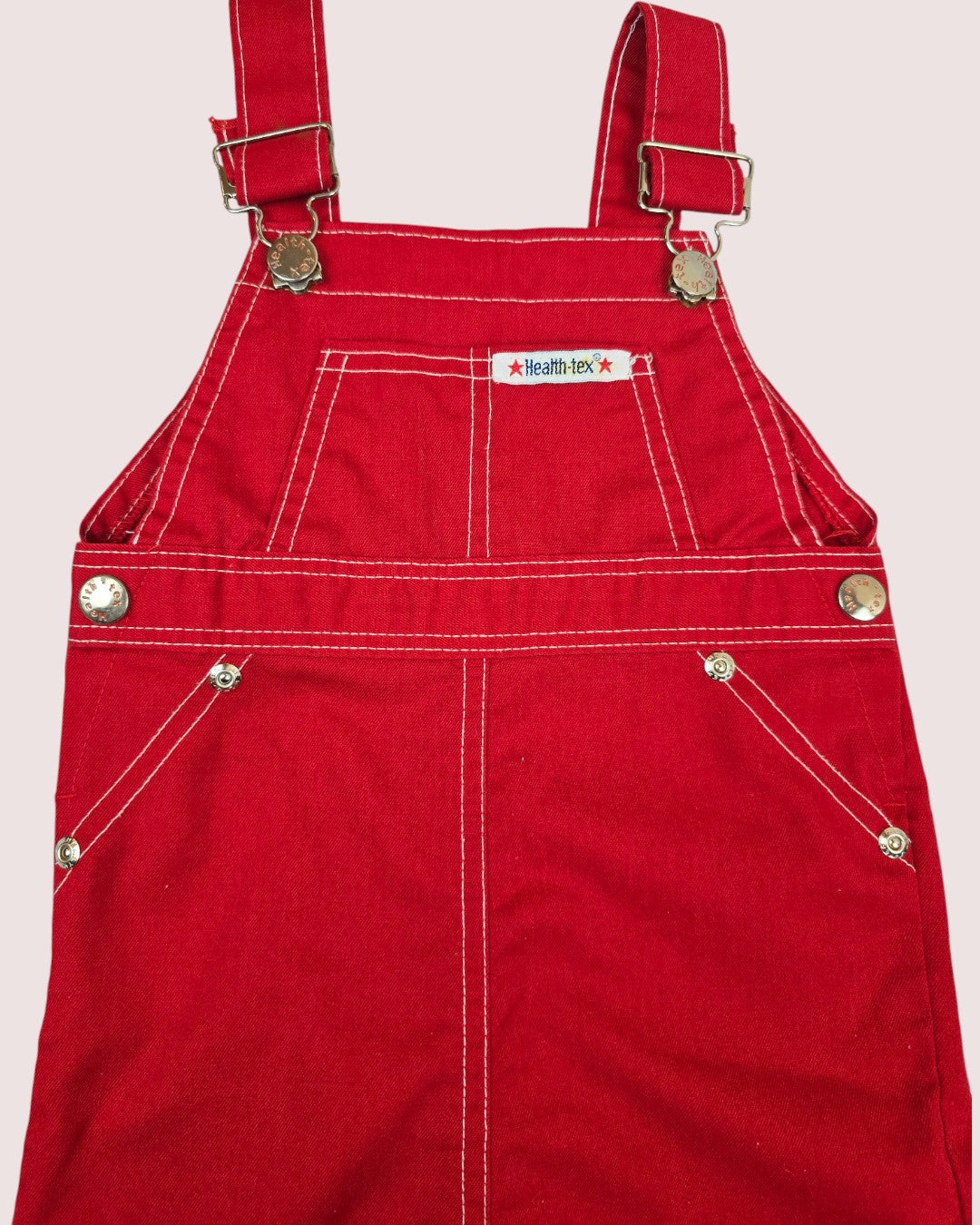 Vintage Health-Tex red overalls  24M