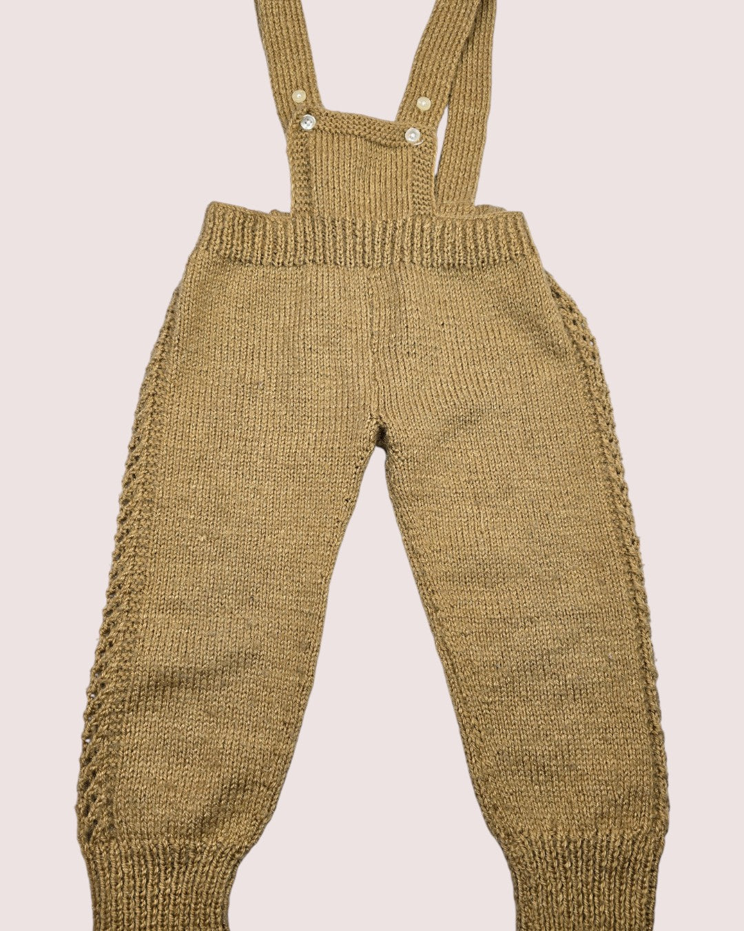 Handknit overall and cardigan set 2T
