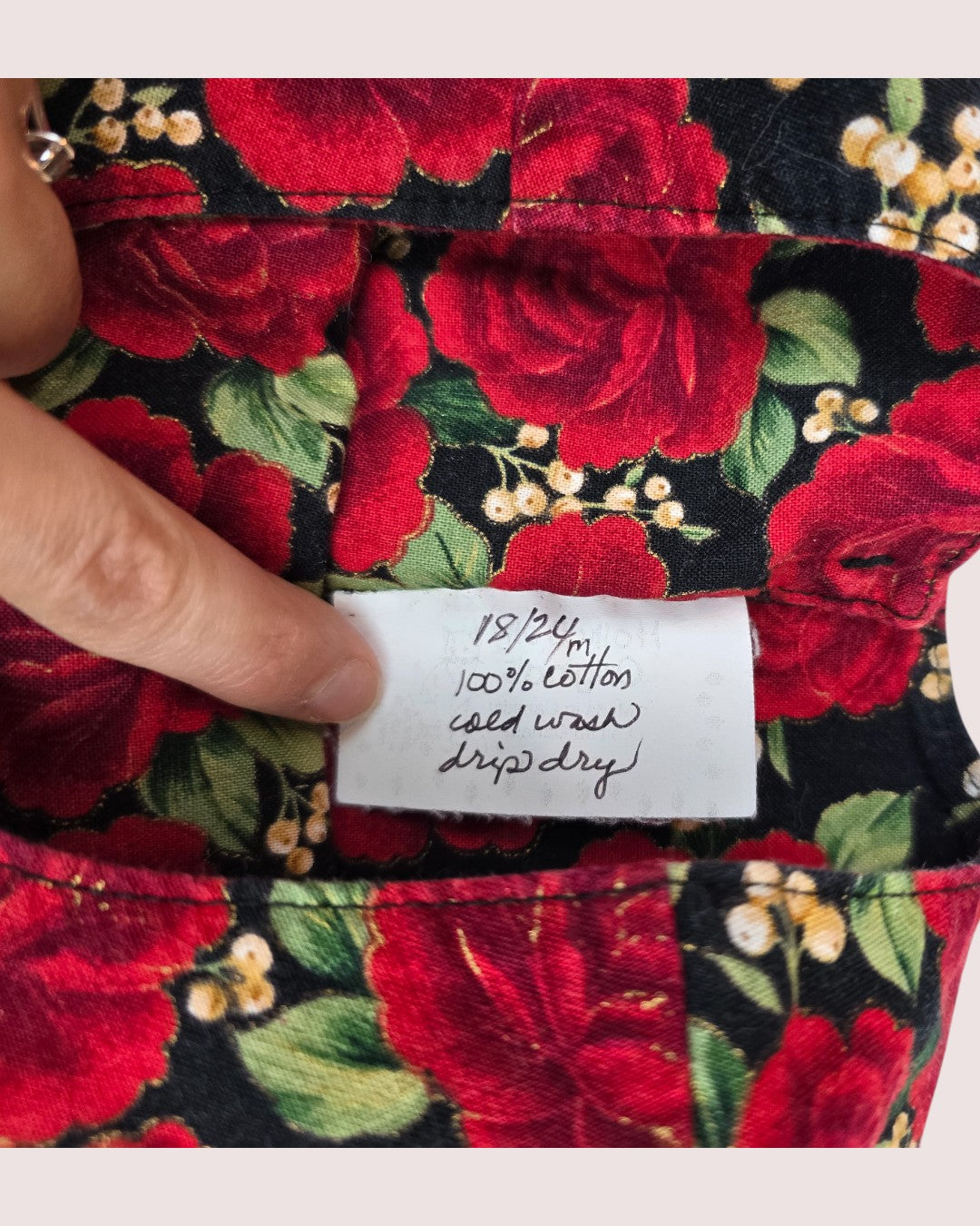 Vintage floral dress Tagged 18/24M