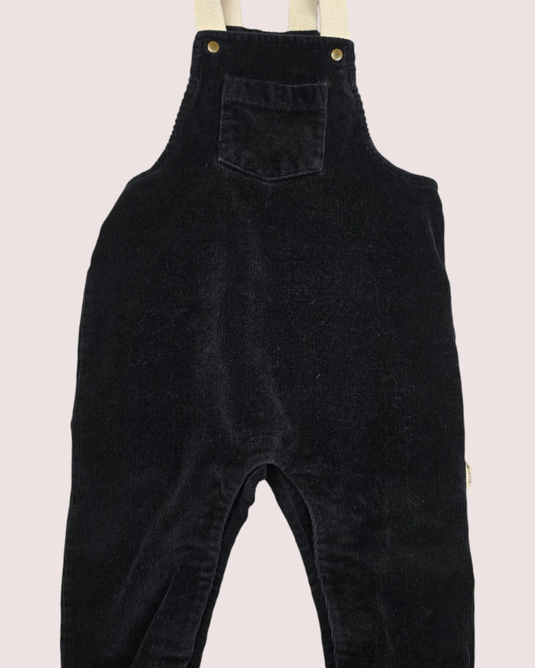 Greige pinwale overalls 9-12m