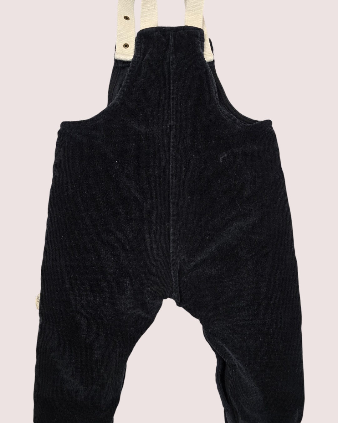 Greige pinwale overalls 9-12m