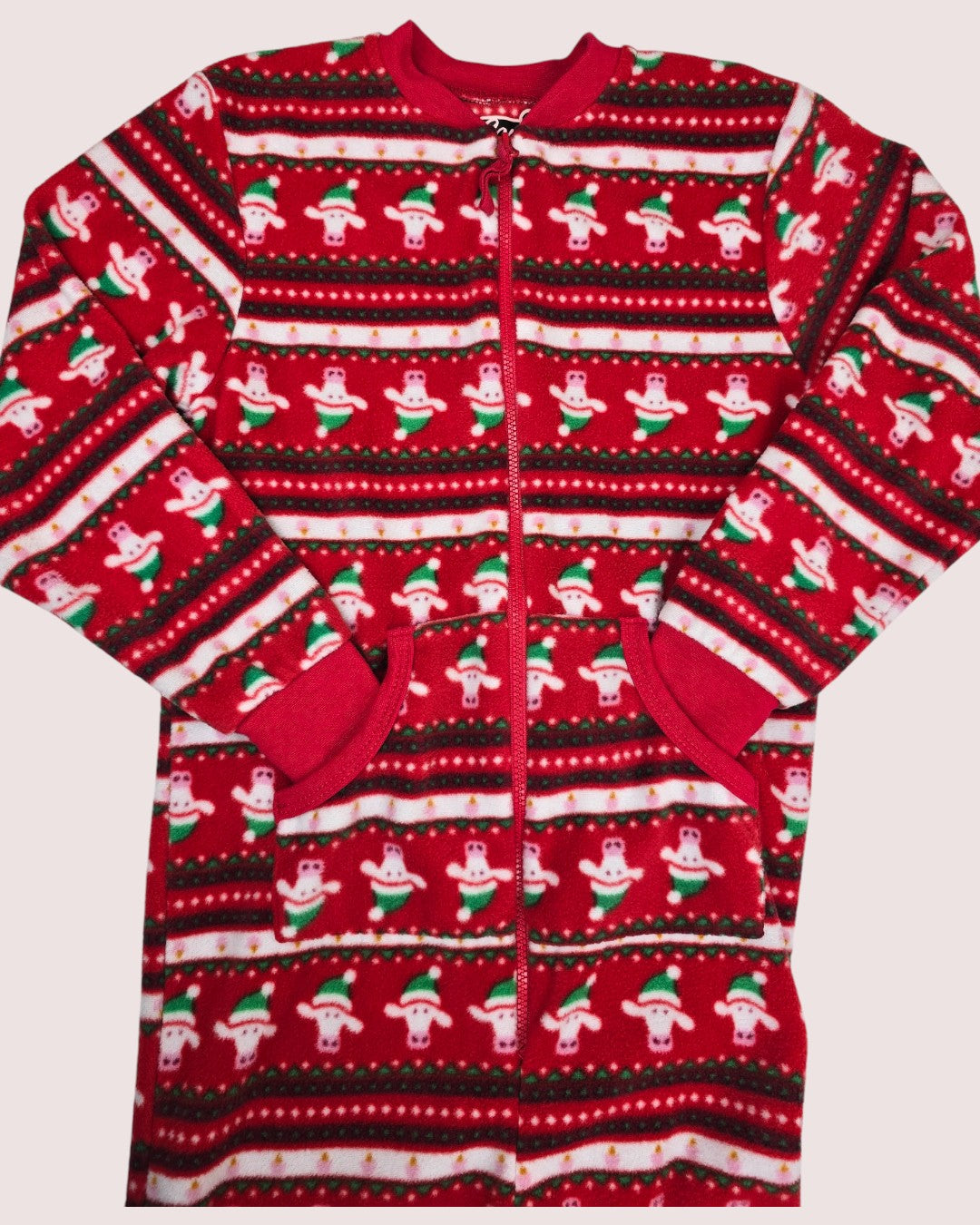 Cows fleece romper/sleeper Size 6