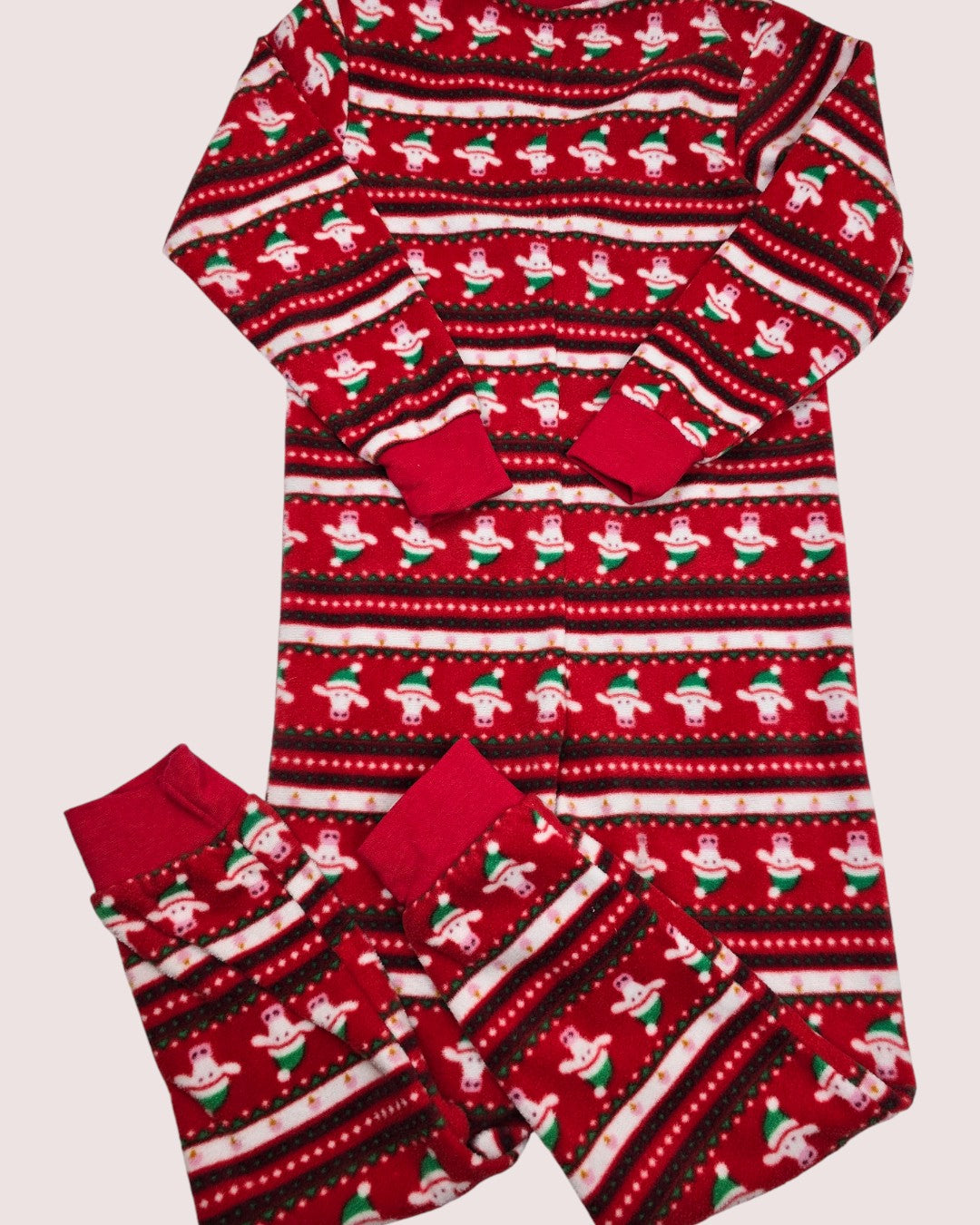 Cows fleece romper/sleeper Size 6