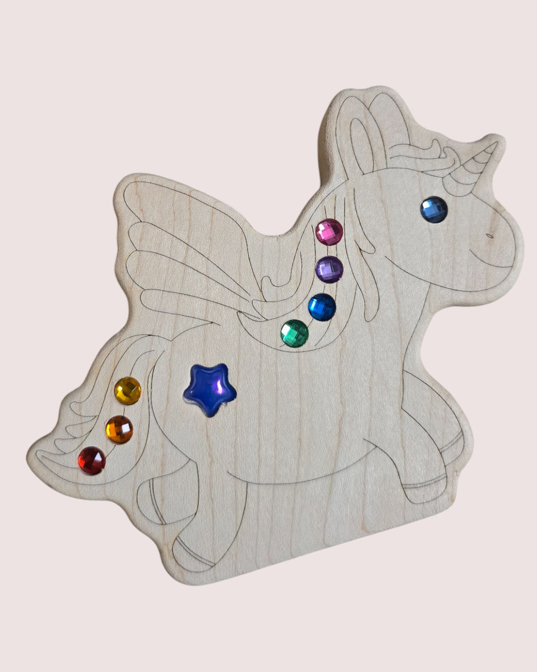 Rainbow unicorn figurine