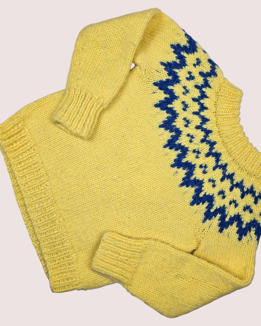 Acrylic handknit fair isle sweater Approx 2-4T