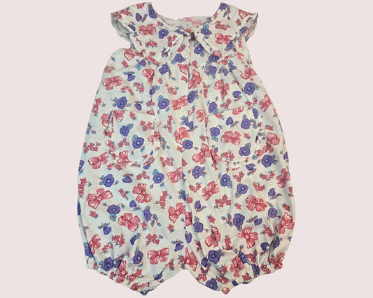 Vintage floral romper 18-24M