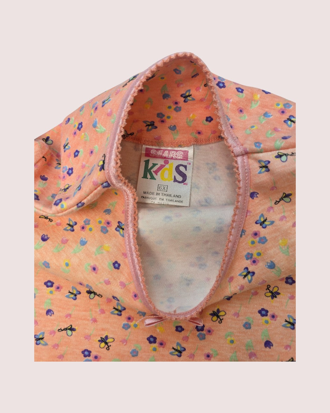 Vintage Sears floral tee Tagged 6X