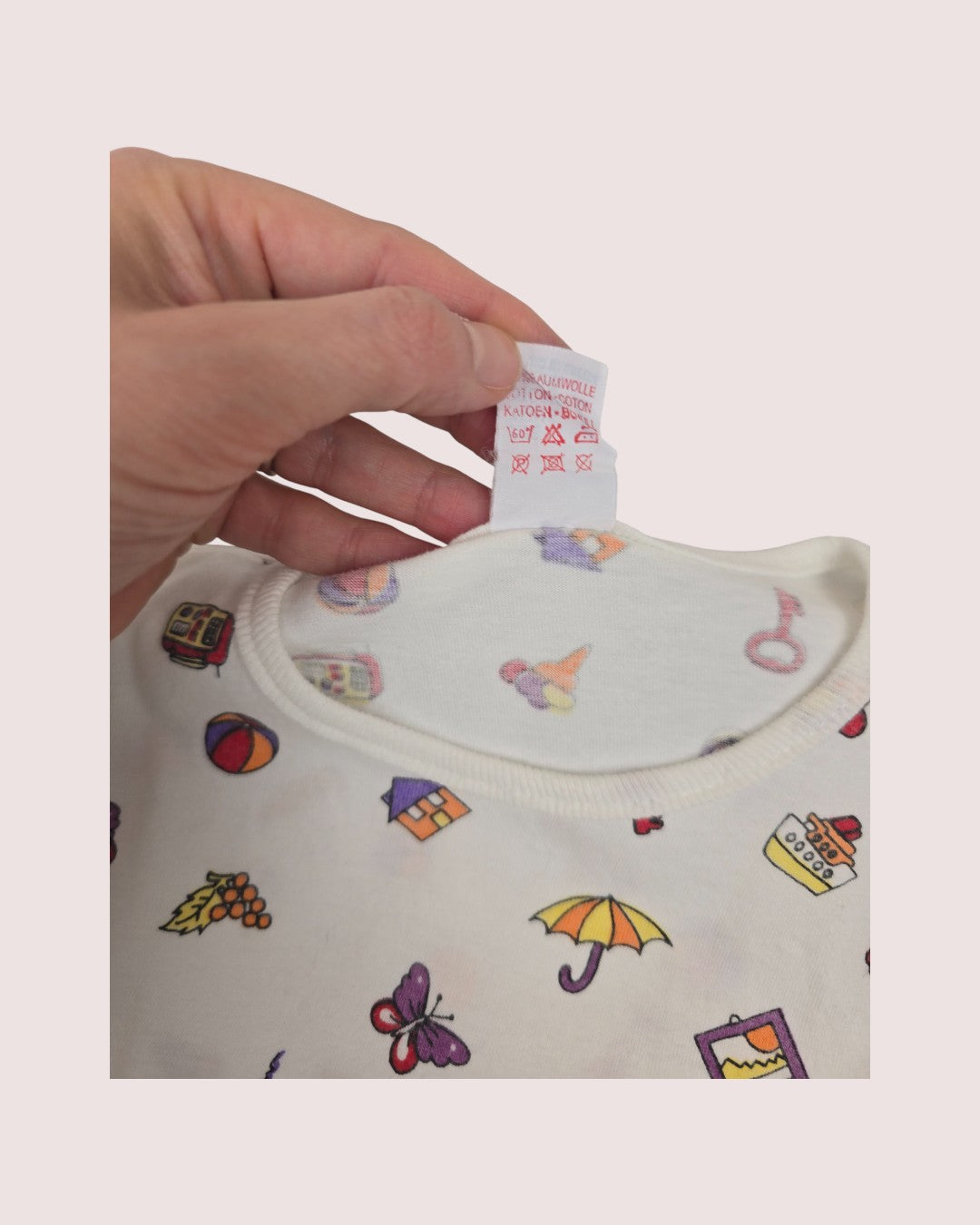 Beach print tee 2T