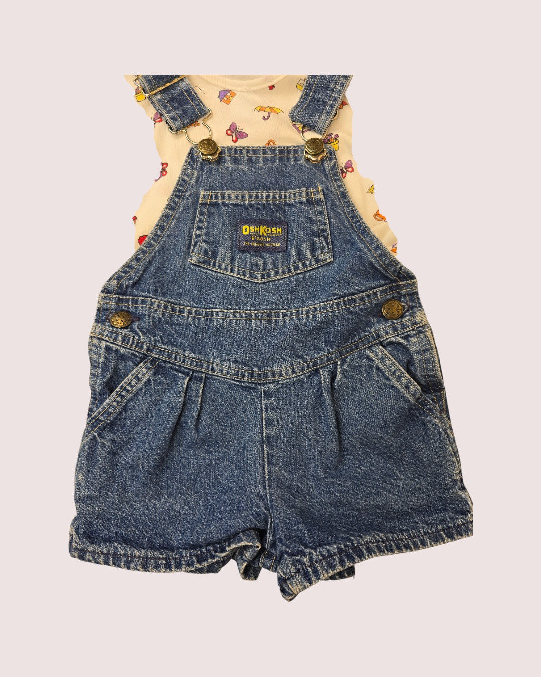 Vintage oshkosh shortalls 3T