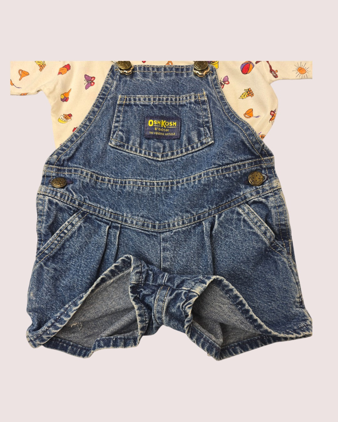 Vintage oshkosh shortalls 3T