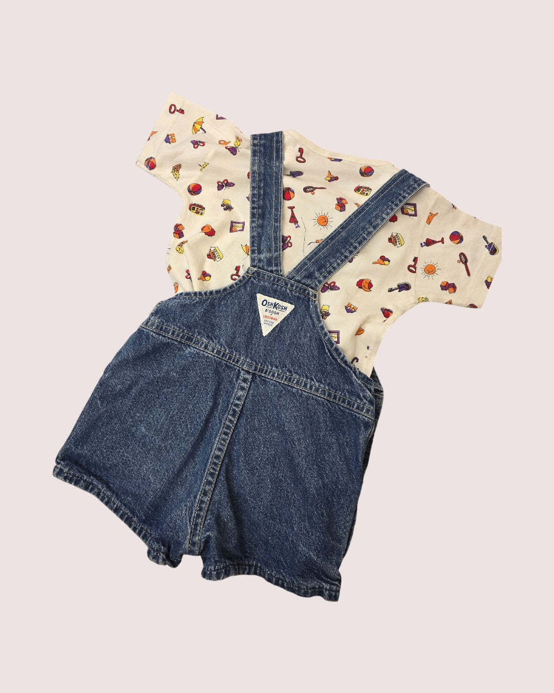 Vintage oshkosh shortalls 3T