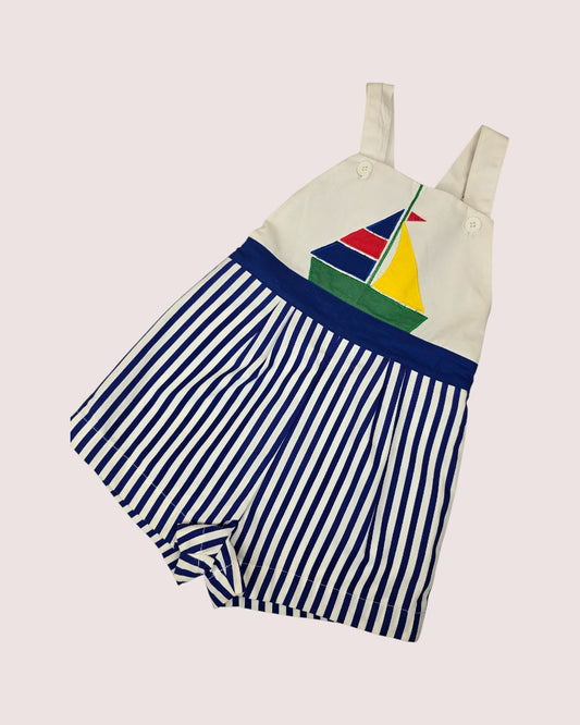 Vintage sailboat shortalls Tagged 4