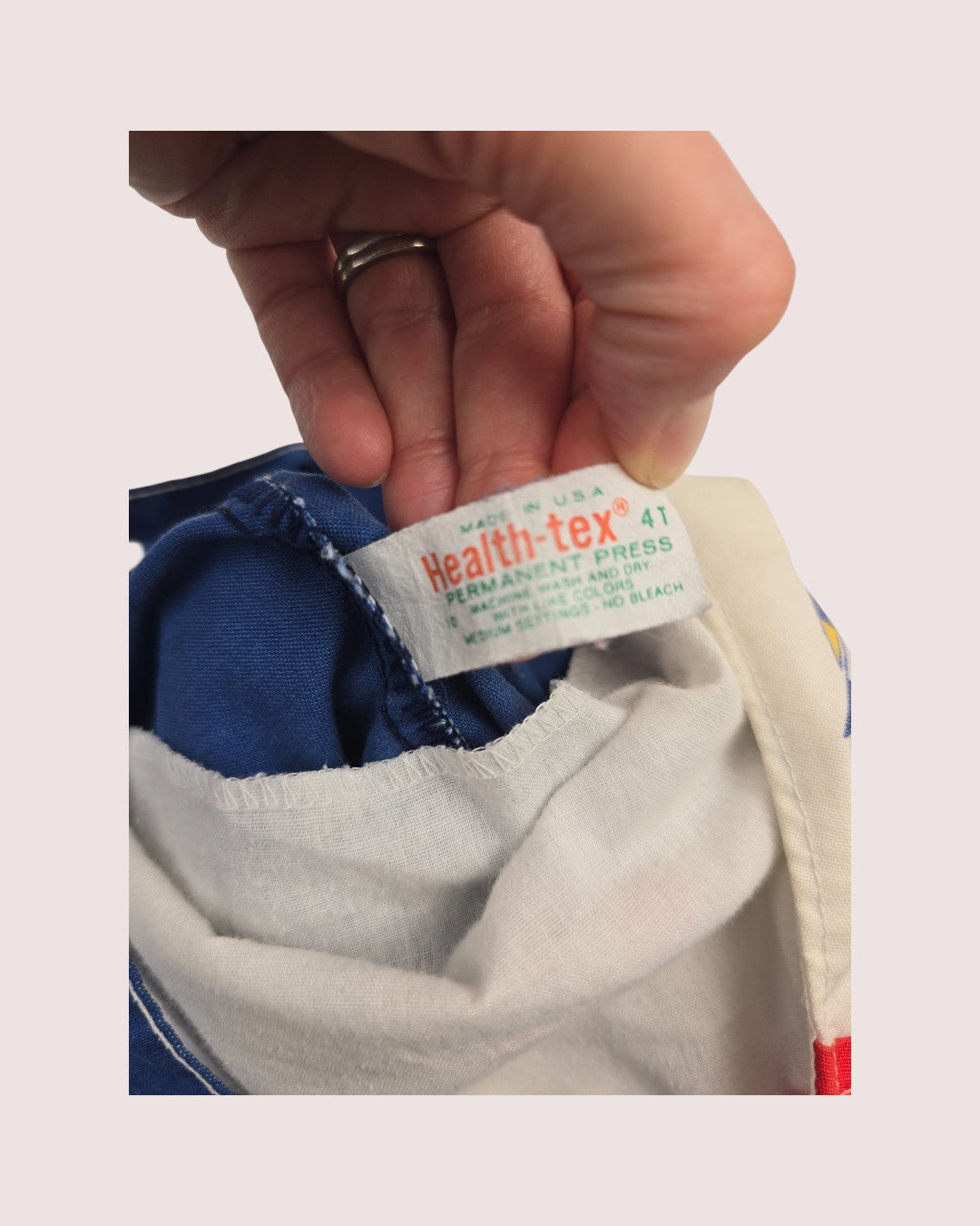 Vintage HealthTex sailboat shortalls 4T