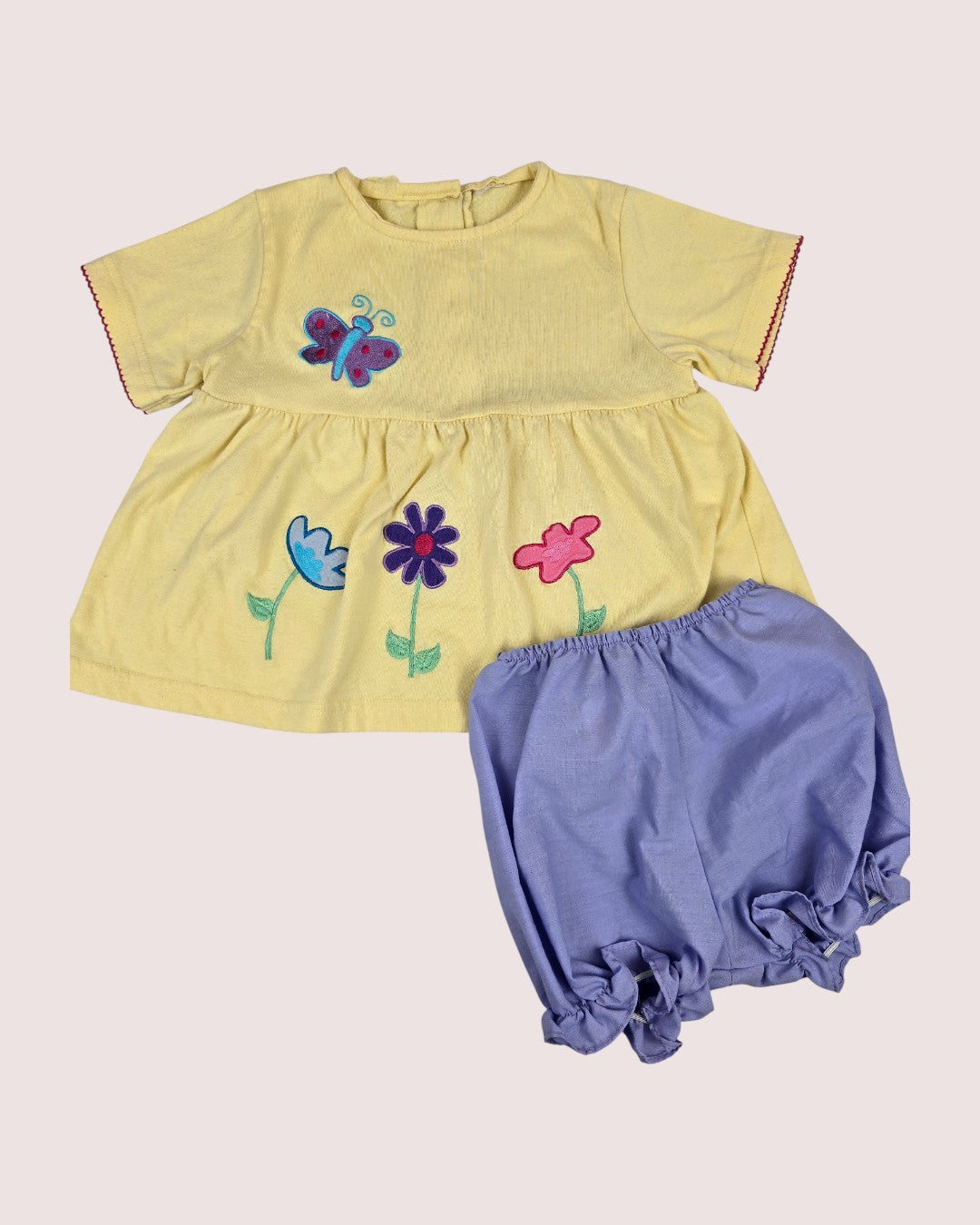 Vintage dress/top and bloomer set 12-18m