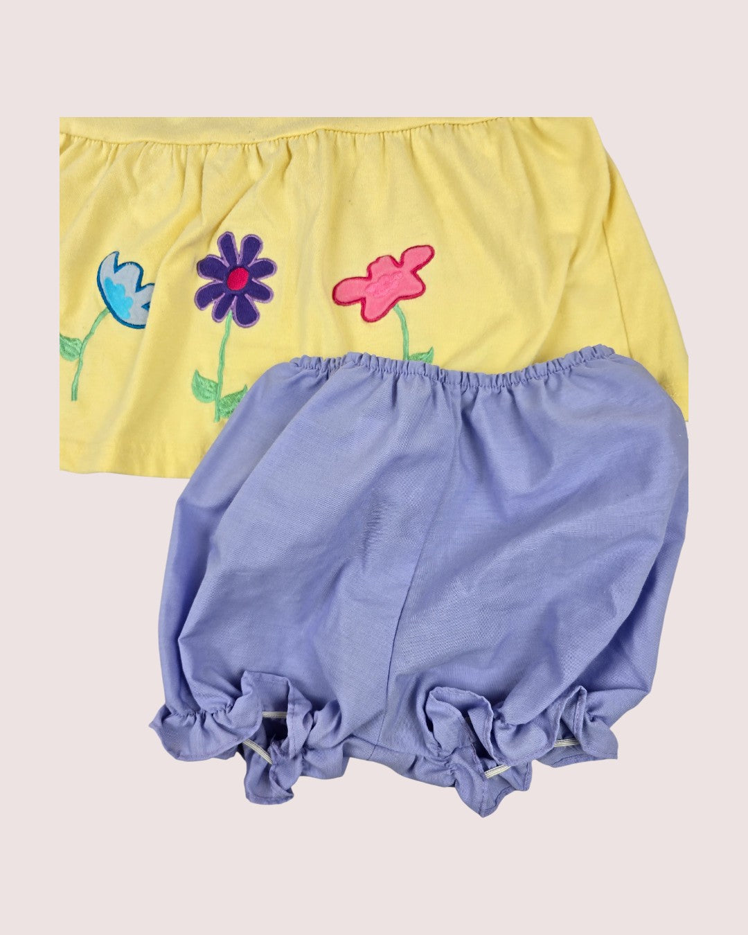 Vintage dress/top and bloomer set 12-18m