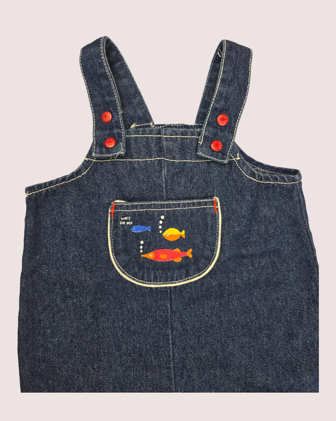 Vintage Please Mum shortalls 6-9m