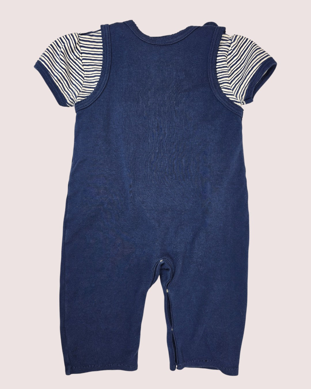 Vintage Oshkosh animal romper with striped tee 24m