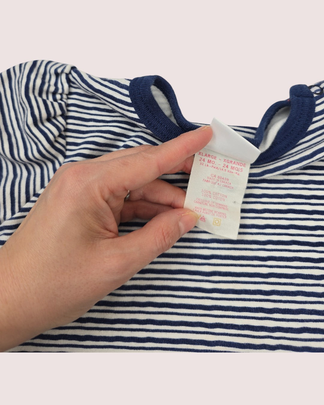 Vintage Oshkosh animal romper with striped tee 24m