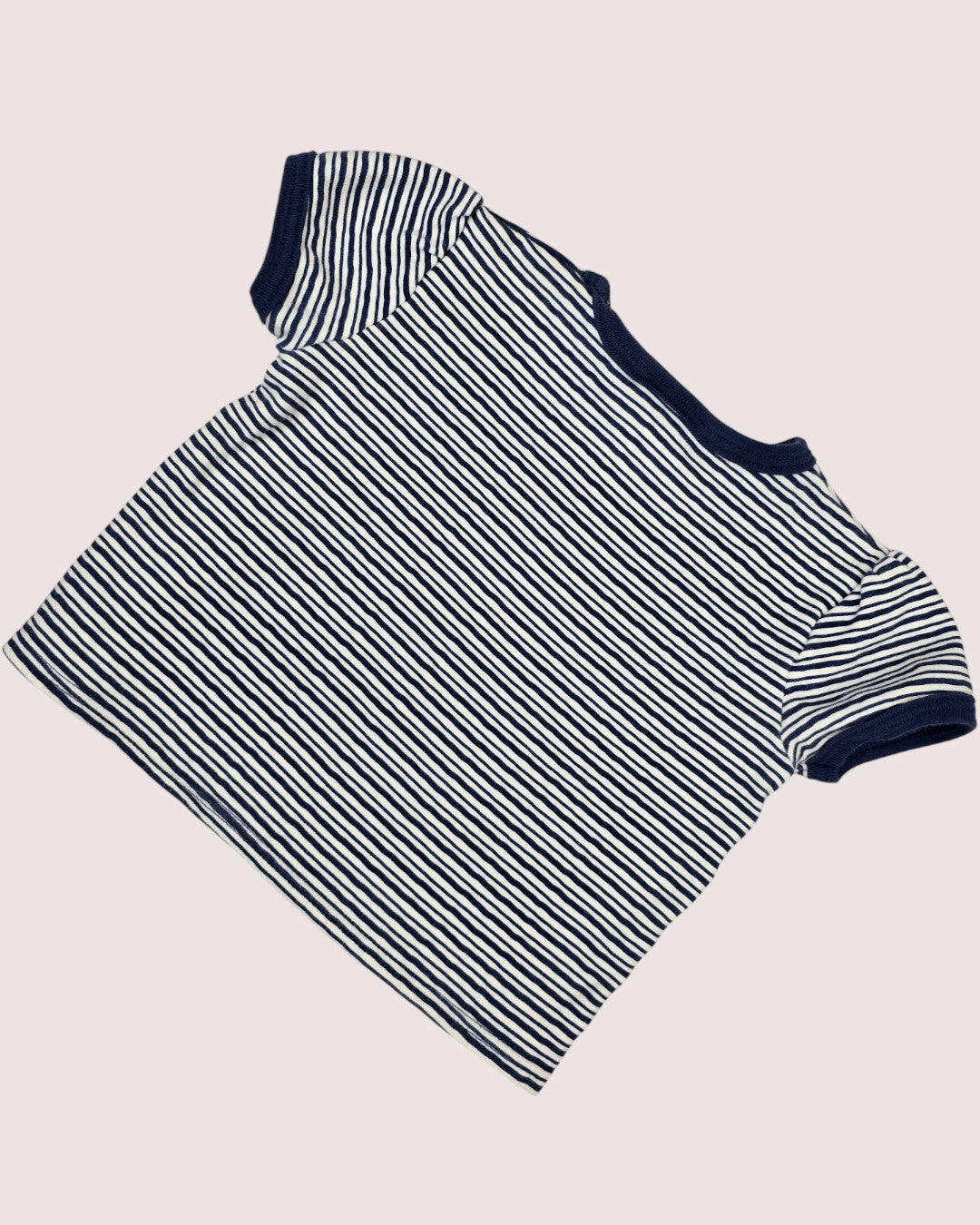 Vintage Oshkosh animal romper with striped tee 24m