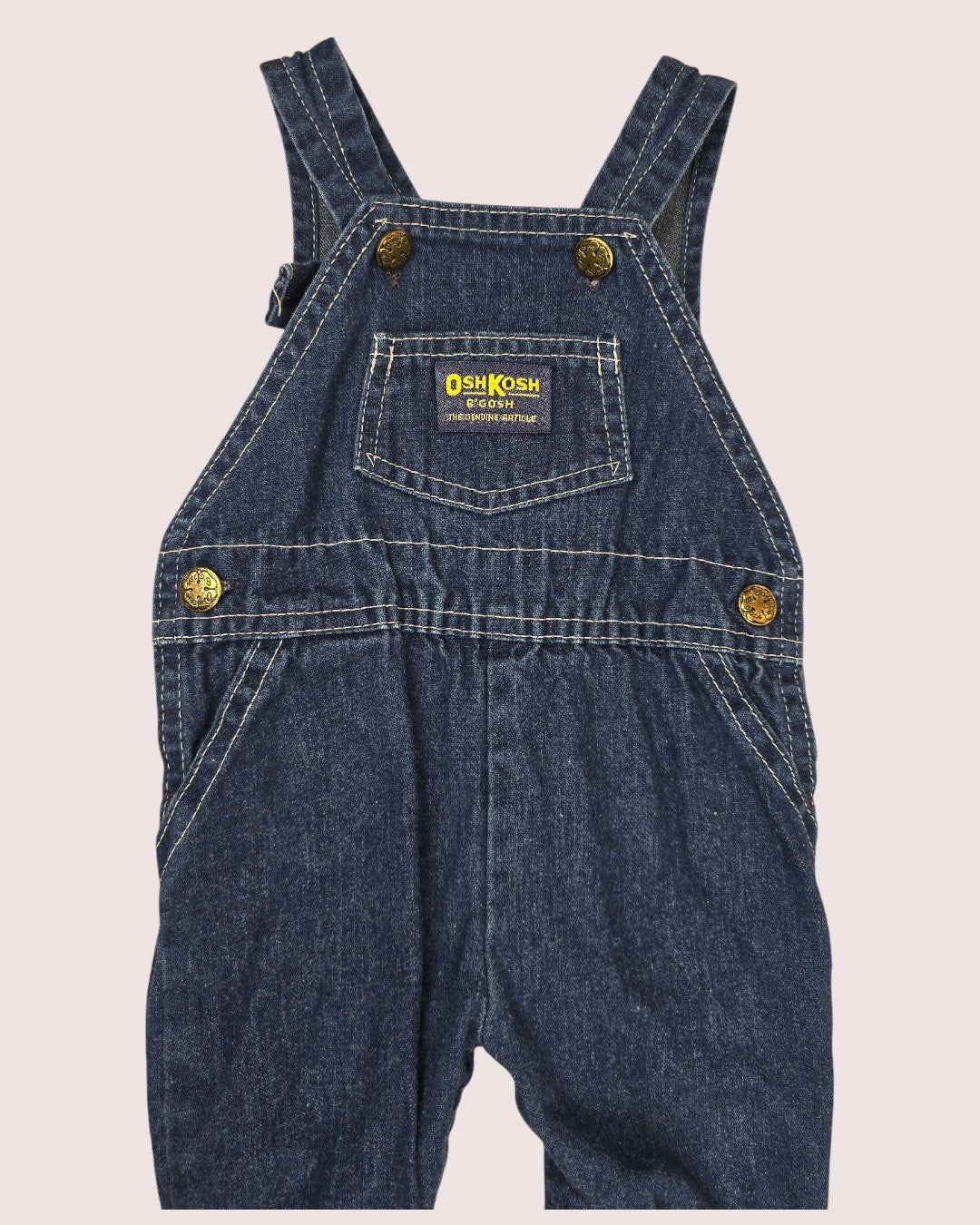 Vintage Oshkosh footed overalls Tagged 6/9m