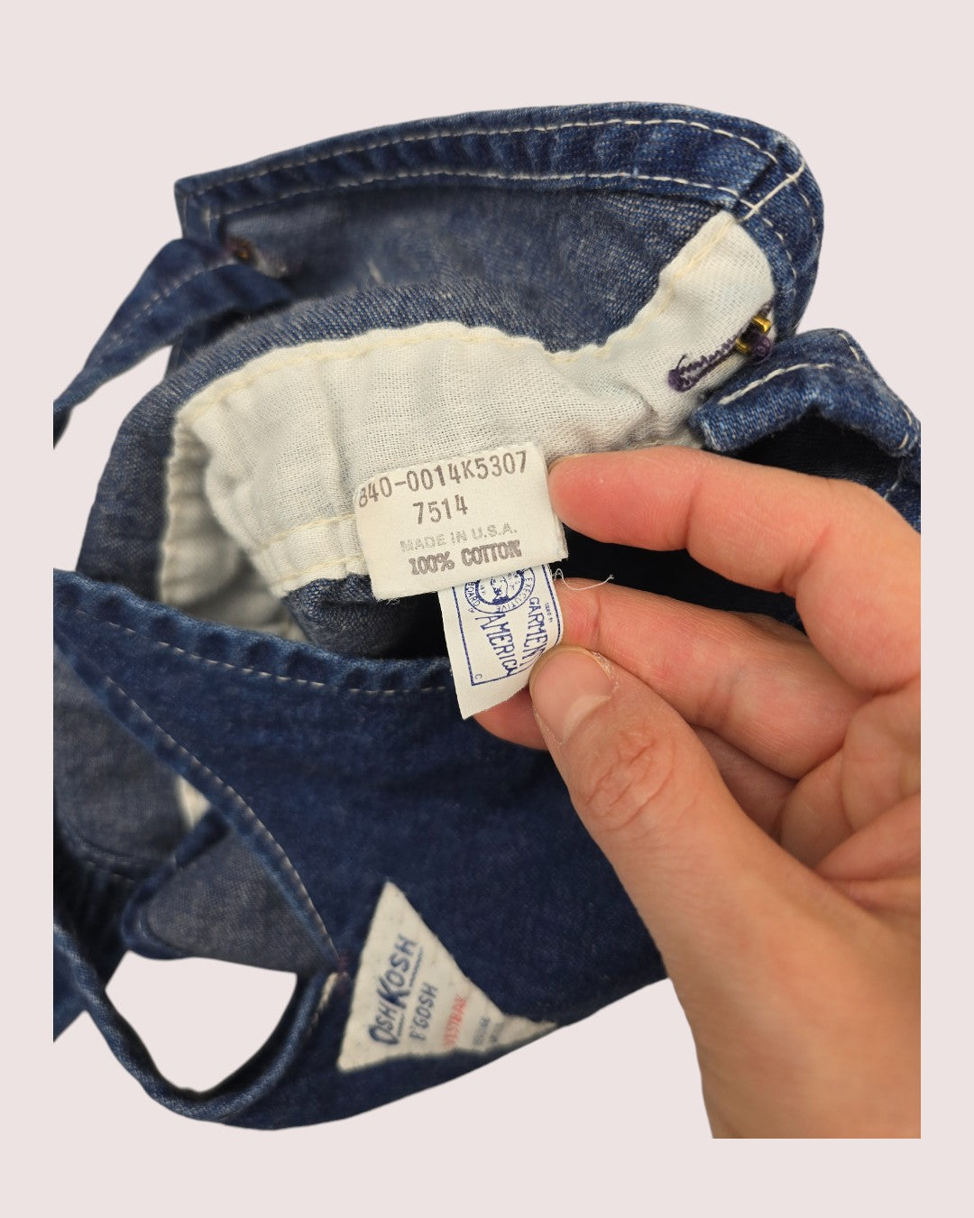 Vintage Oshkosh footed overalls Tagged 6/9m