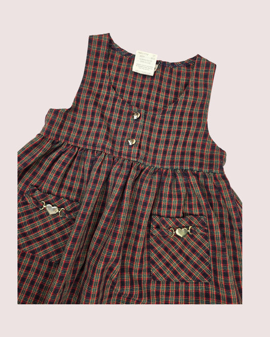 Vintage Pink Soda dress with heart details  Tagged 3X