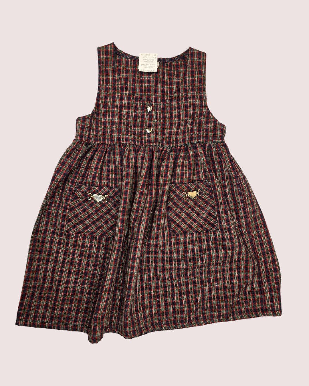 Vintage Pink Soda dress with heart details  Tagged 3X