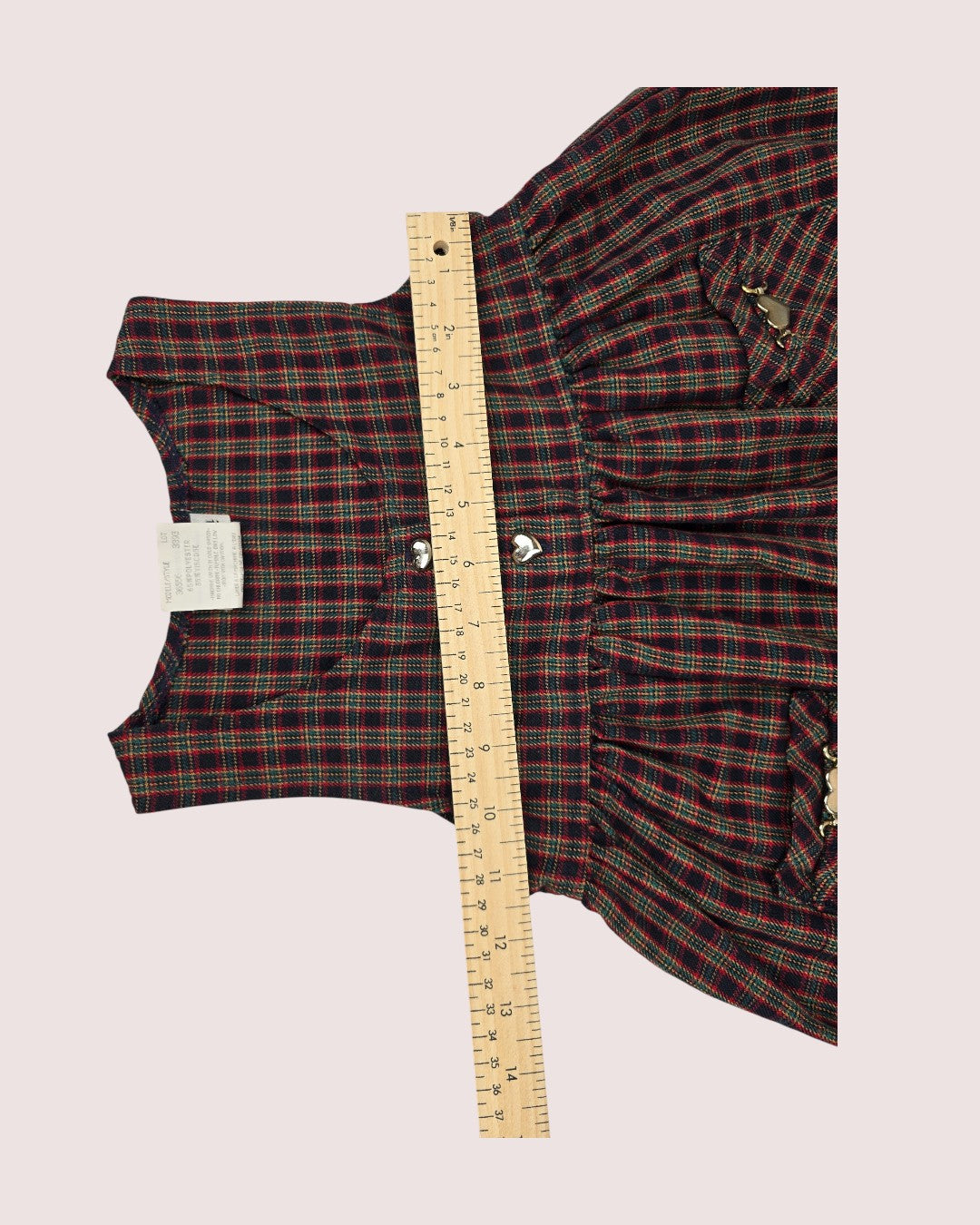 Vintage Pink Soda dress with heart details  Tagged 3X