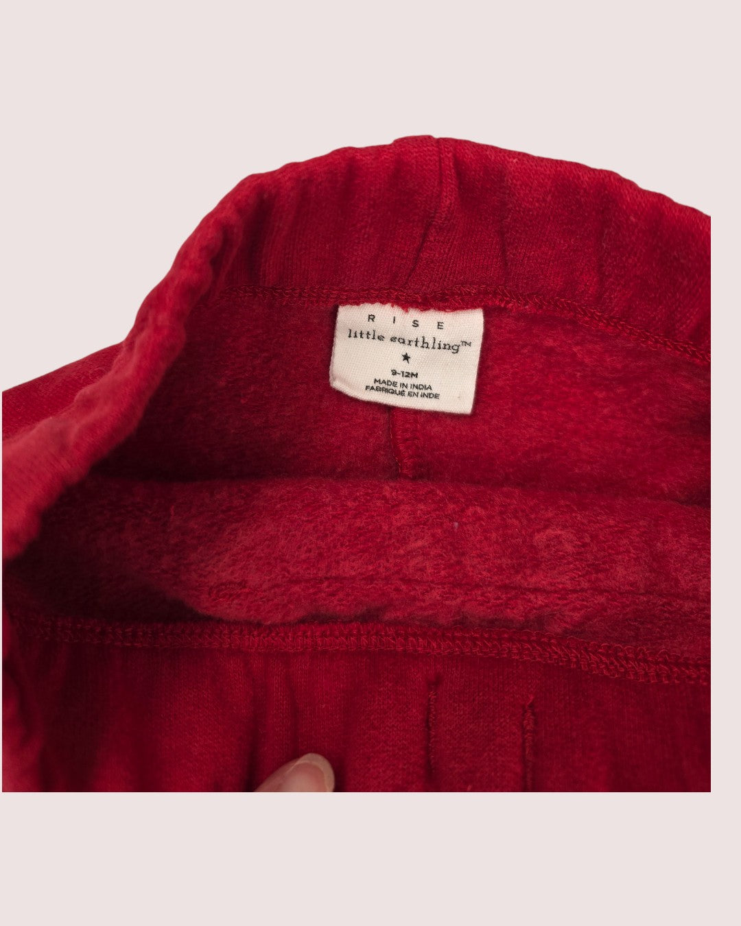 Rise Little Earthling Red joggers 9-12m