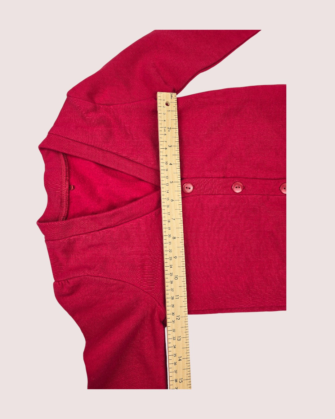 Red cardigan Tagged 5-6