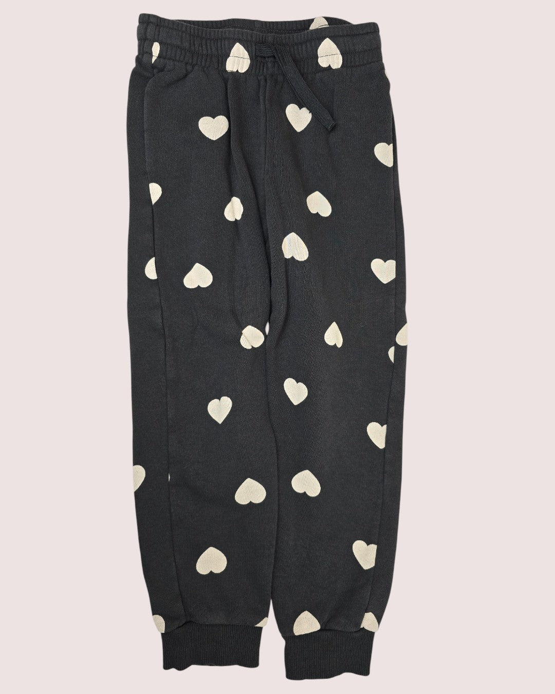 H&M grey heart print joggers 6-7