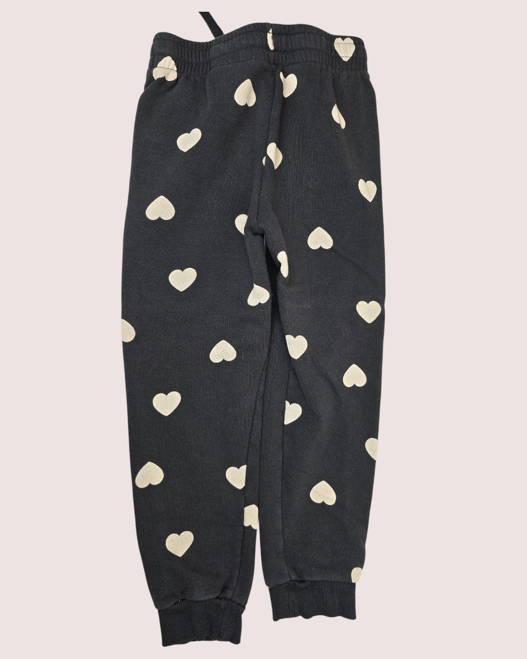 H&M grey heart print joggers 6-7