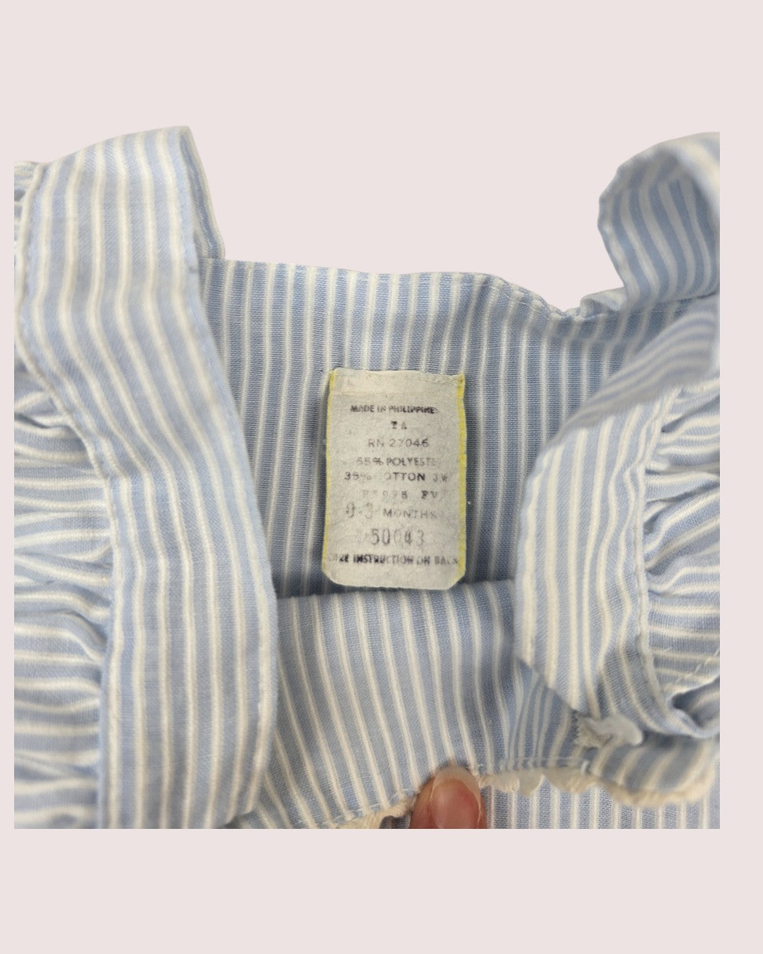 Vintage bunny romper 0-3m