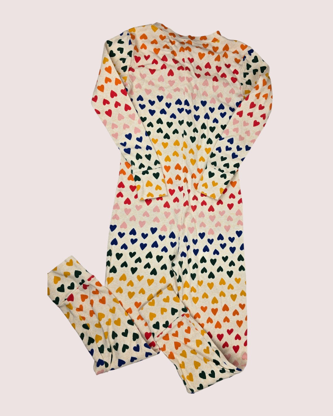 Old Navy rainbow heart sleeper 6y
