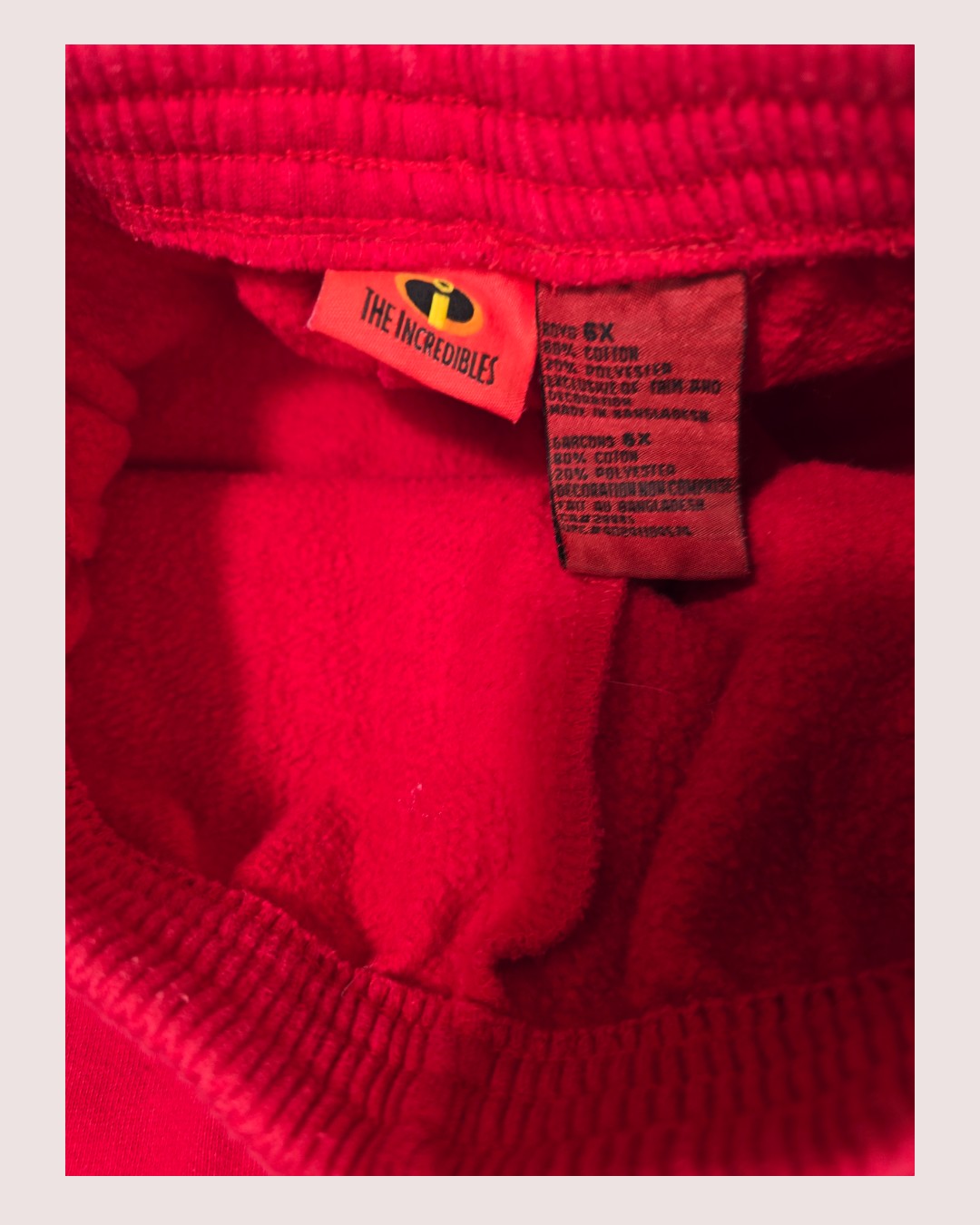 The Incredibles sweatpants (embroidered Dash character) Size 6X