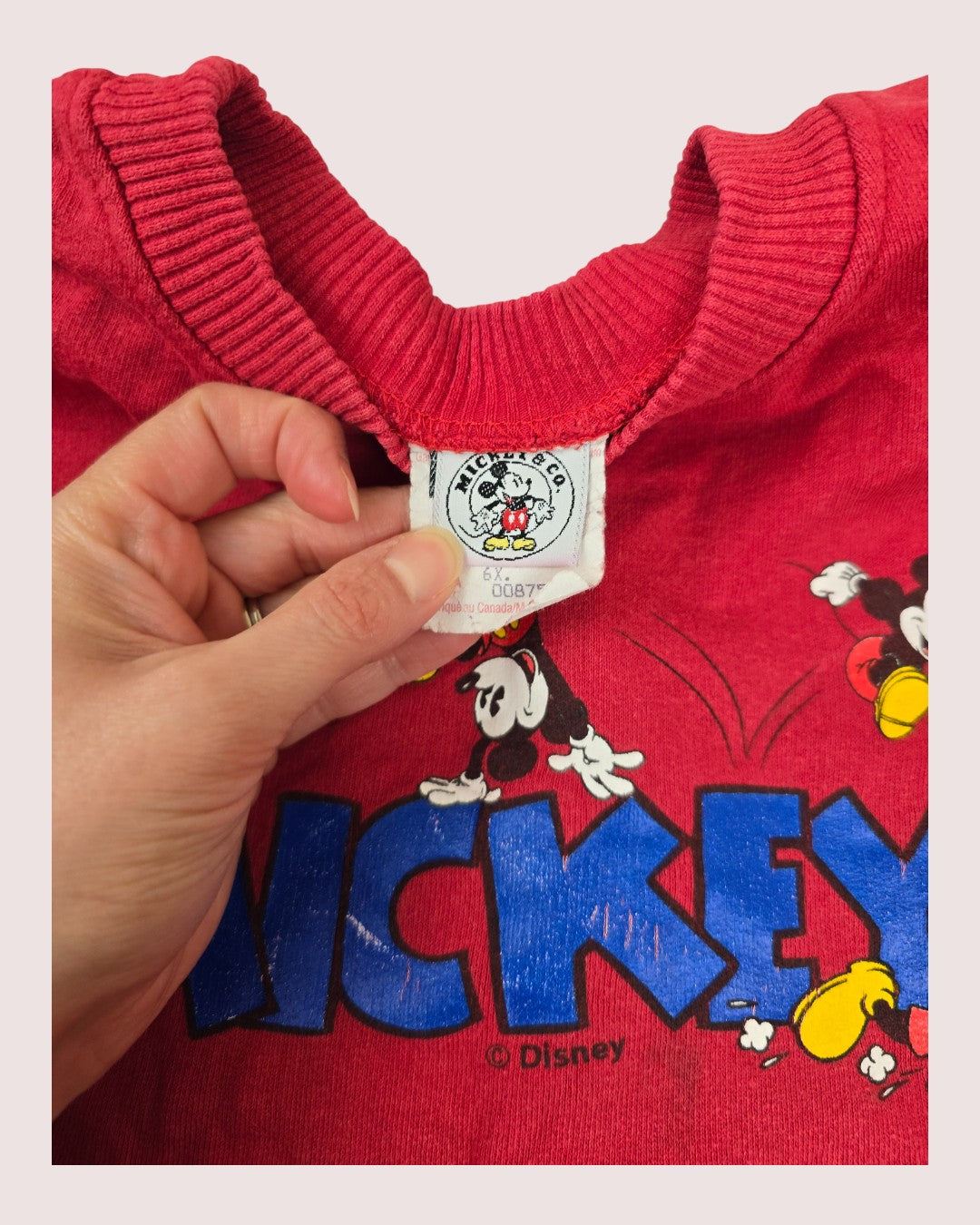 Vintage Mickey crewneck Tagged 6T