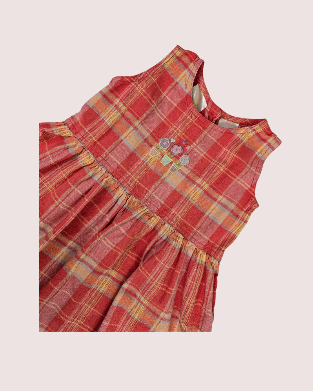 Vintage Sears Kids madras dress Tagged 6-6X
