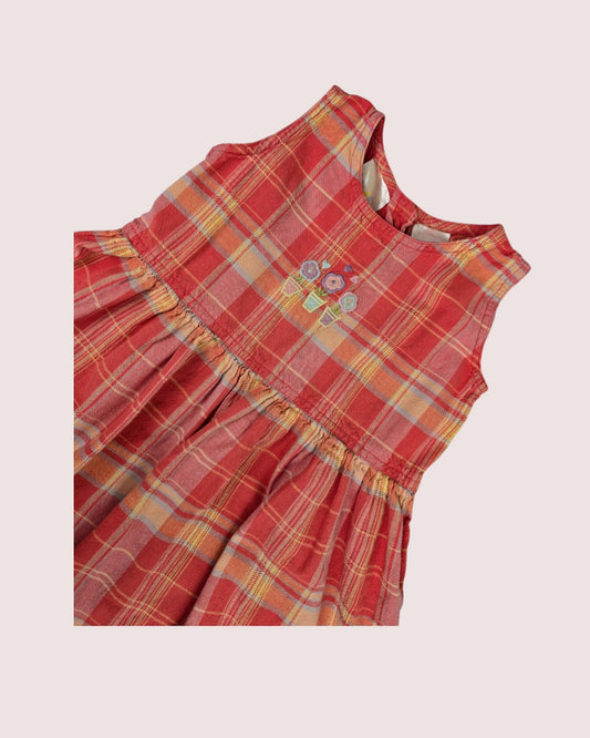 Vintage Sears Kids madras dress Tagged 6-6X